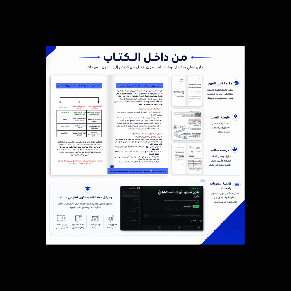 كتاب بدون تسويق كارثة — من داخل الكتاب