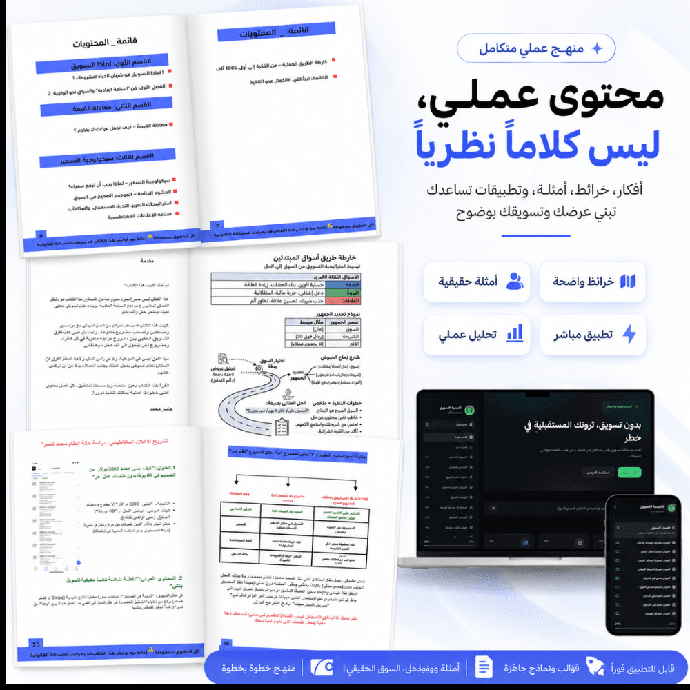 بدون التسويق كارثة تهدد ثروتك المستقبلية™